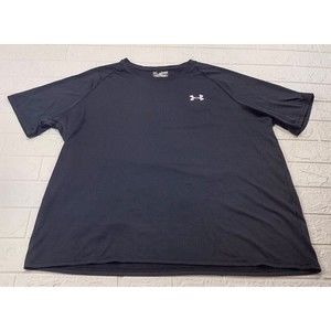 Under Armour 2 T Shirt Bundle Men's Loose Fit Heat Gear Black/Gray Size - XL